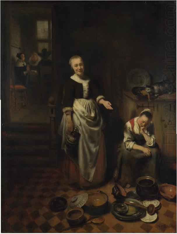 Nicolaes maes The Idle Servant china oil painting image